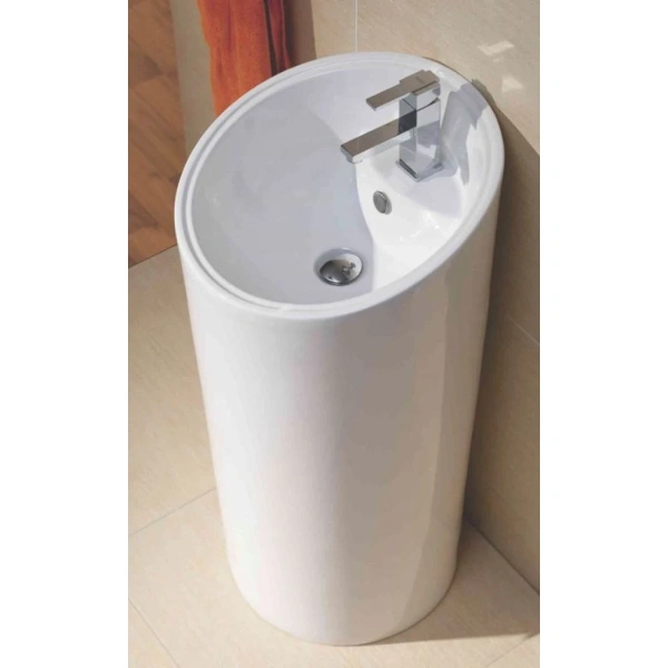 Раковина CeramaLux P7030L 45,5x47 см, напольная, белый