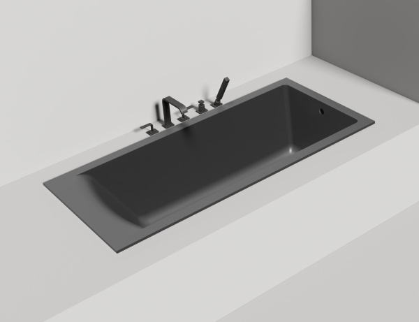 Ванна из искусственного камня Salini Cascata 170x75 104113MF покраска по RAL полностью