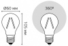Лампа светодиодная Gauss Filament E27 12Вт 2700K 102902112