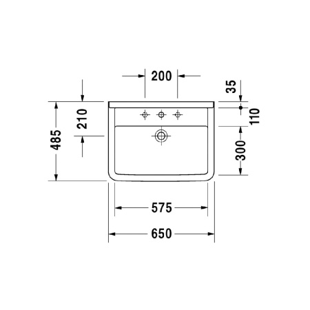 Раковина Duravit Starck 3 65 300650000