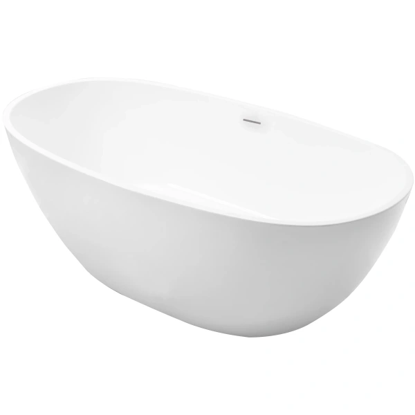 Акриловая ванна Grossman Classic GR-2503 169x87 см, отдельностоящая, белый глянец