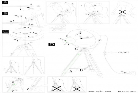 Торшер Eglo Covaleda 49618