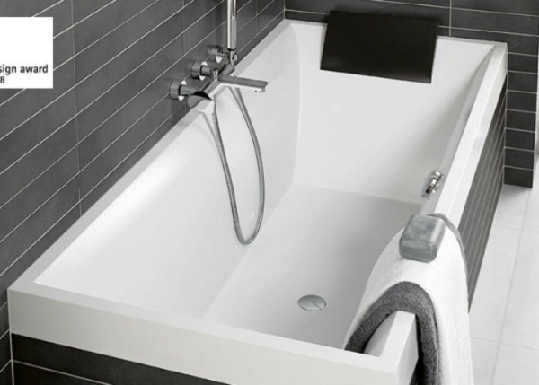 Квариловая ванна Villeroy&Boch Squaro 180x80 UBQ180SQR2V-01