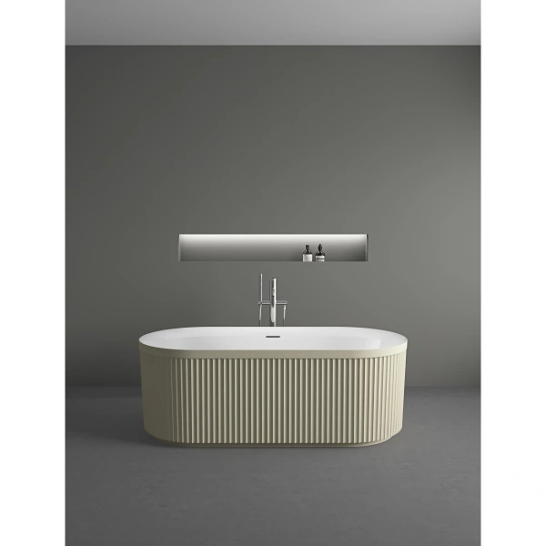 Акриловая ванна Vincea VBT-709-1700MG 170x80 см, отдельностоящая, белый/бежевый матовый