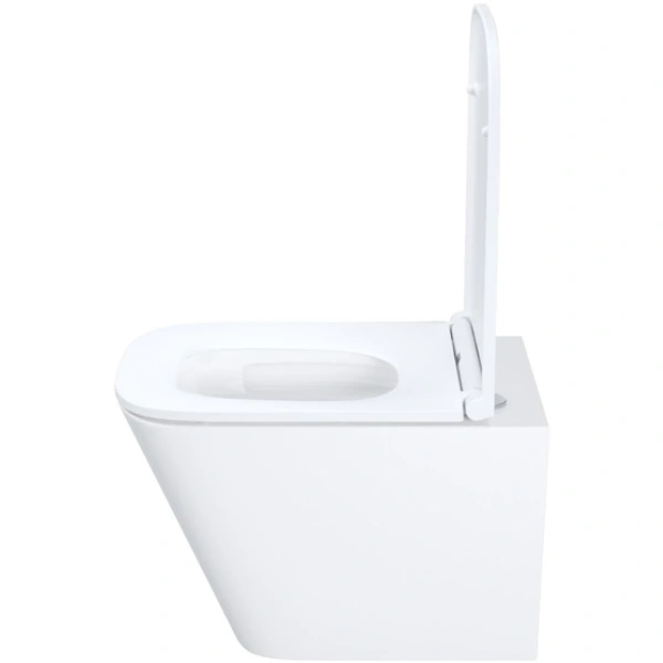 Унитаз подвесной IDDIS Bild Q BIQRNSEi25 безободковый, торнадо, с сиденьем микролифт, белый