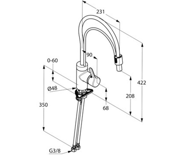 Смеситель для кухни Kludi Bingo Star 428590578