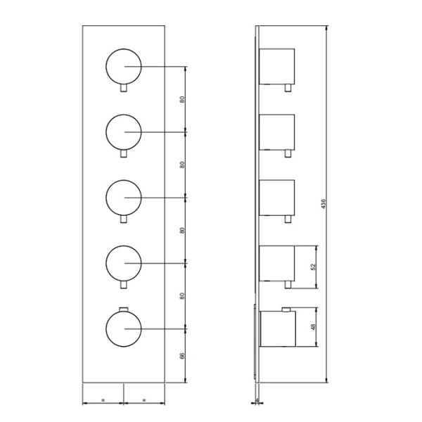 Смеситель для душа Gessi 316 54518#299 черный матовый