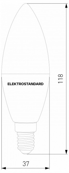 Лампа светодиодная с управлением через Wi-Fi Elektrostandard Умная лампа Свеча E14 7Вт 3300-6500K BLE2779
