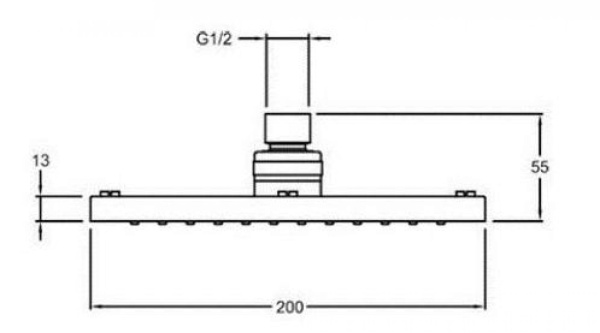 Верхний душ Jacob Delafon July E21761-CP