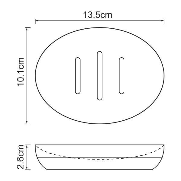 Мыльница WasserKRAFT К-3300 K-3329 серая
