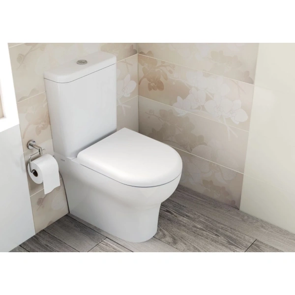 Унитаз-компакт Vitra Zentrum 9012B003-7201 с сиденьем, белый