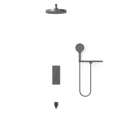 Душевой комплект Vincea Inspire VSFW-433TI2RGM вороненная сталь
