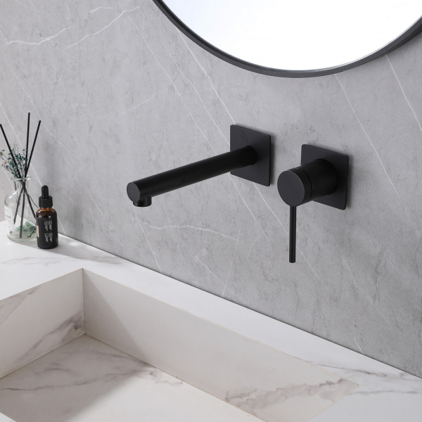 Смеситель для раковины Abber Emotion AF8812B черный матовый