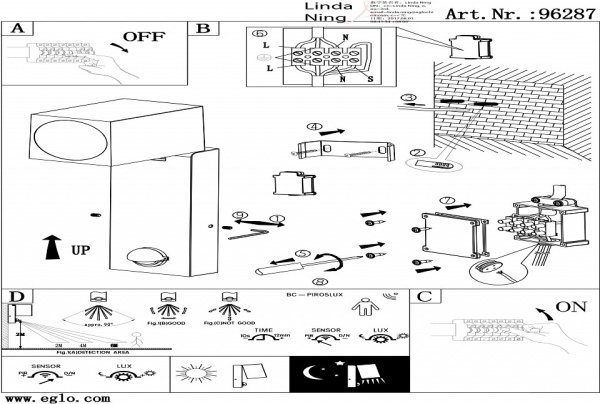 Светильник на штанге Eglo Sakeda 96287
