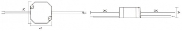 Блок питания с проводом Deko-Light LED FLAT 862229