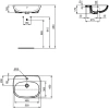 Раковина 55x45 см Ideal Standard Tesi T010001