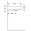 Раковина 75x50 см Geberit Citterio 500.545.01.1