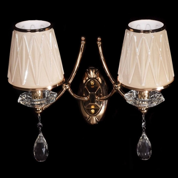 Бра LUMINA DECO Dominni LDW 9268-2 GD
