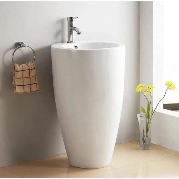 Раковина CeramaLux B133 50,5x50,5 см, напольная, белый