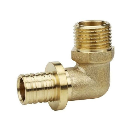 Угол VARMEGA Slide-fit 90 гр., НР, 25x3/4 , аксиальный, латунь, VM51416