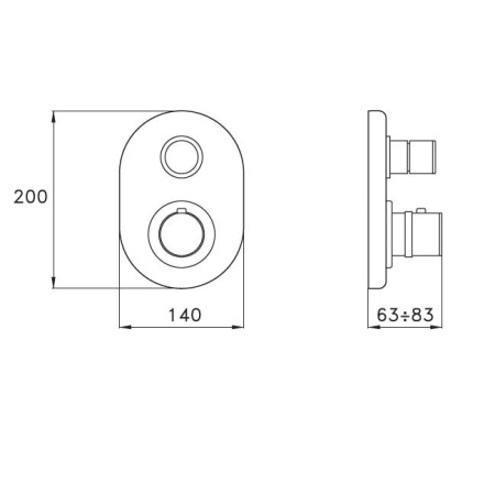 Смеситель для душа Stella Timeaster BT 06011 CR00