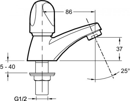 Кран для раковины Jacob Delafon Galeo E72923-CP хром