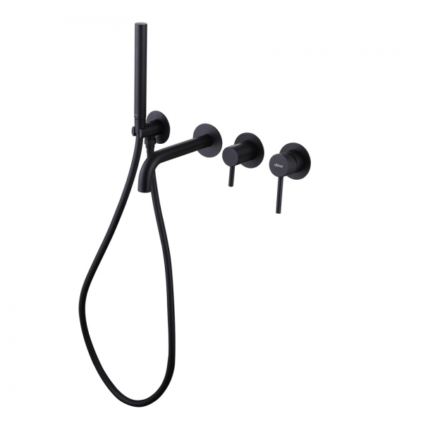 Смеситель для ванны Abber Wasser Kreis AF8130B черный