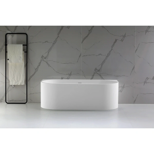 Ванна из литьевого мрамора Vincea Solid Surface VBT-4S07-1700MW 170x80 см, белый матовый