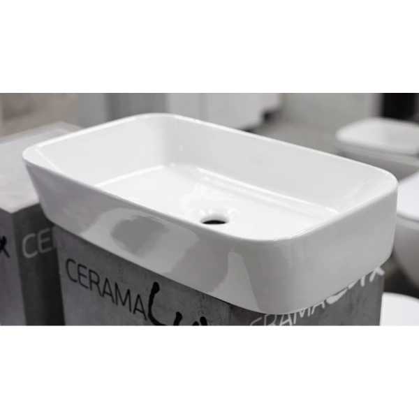 Раковина-чаша CeramaLux 78494 57,7x34,5 см, накладная, белый