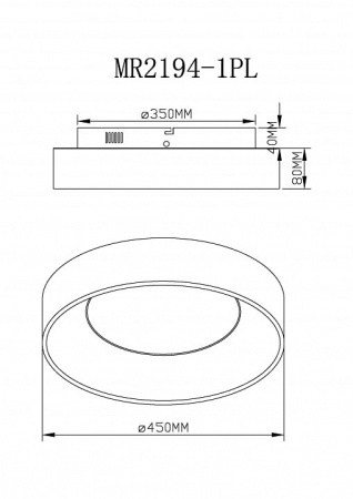 Накладной светильник MyFar Shannon MR2194-1PL