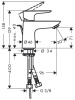 Смеситель для раковины hansgrohe TALIS-E 71703000