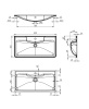 Раковина BelBagno BB900/455-LV-MR-ALR