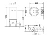Чаша напольного унитаза Duravit Starck 1 02330900641-WG
