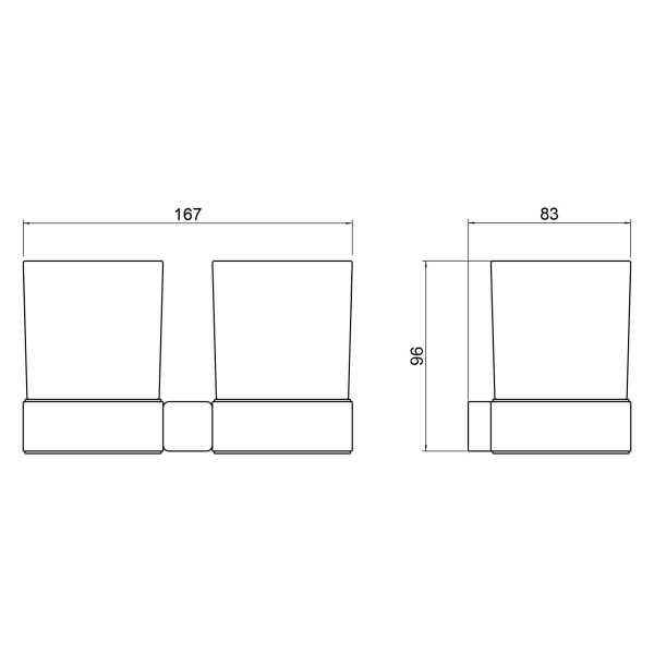 Стакан Timo Selene 14034/03 черный