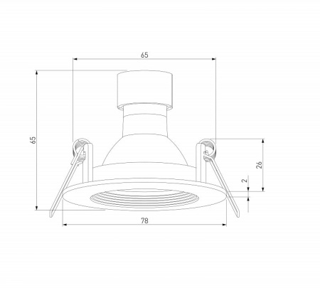 Встраиваемый светильник Elektrostandard City 25060/01