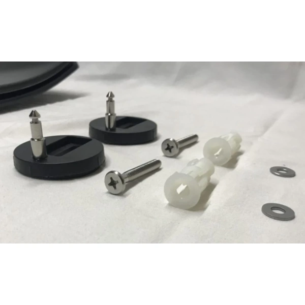 Унитаз подвесной CeramaLux NS5170MB безободковый, с сиденьем микролифт, черный матовый