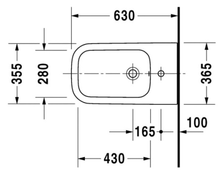 Биде напольное Duravit Happy D.2 2259100000