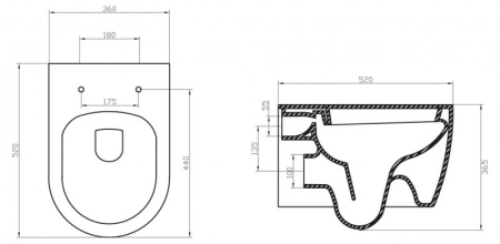 Подвесной унитаз BelBagno MARINO BB105CHR