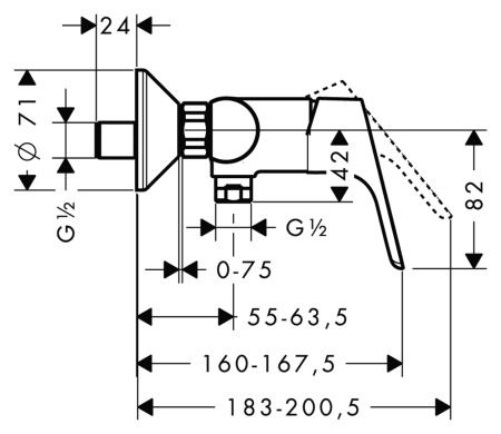 Смеситель для душа hansgrohe Focus E2 31960000