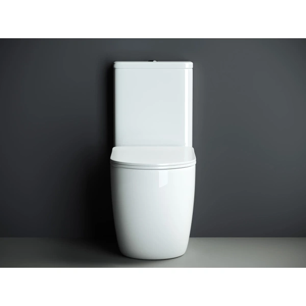 Унитаз-компакт Ceramica Nova Mia CN1801 безободковый, с сиденьем микролифт, белый