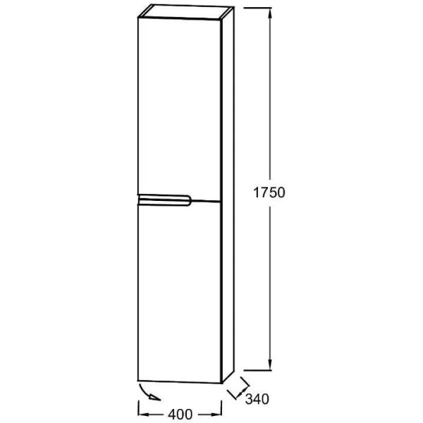 Пенал Jacob Delafon Nona EB1983RRU-442