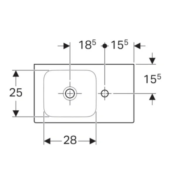 Раковина 53x31 см Geberit iCon 124053000