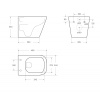 Чаша подвесного унитаза Belbagno ARDENTE-R BB520CHR