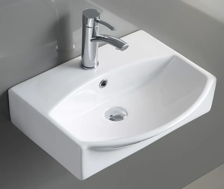 Раковина CeramaLux 78014C 50,5x40 см, подвесная, белый