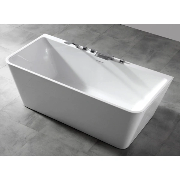 Акриловая ванна Abber AB9298 170x80 см, отдельностоящая, белый