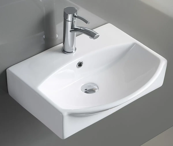 Раковина CeramaLux 78014C 50,5x40 см, подвесная, белый