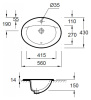 Раковина Jacob Delafon Odeon/Patio 56 E4155-00