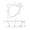 Стальная ванна Bette Arco 140x140 6035-000PLUS