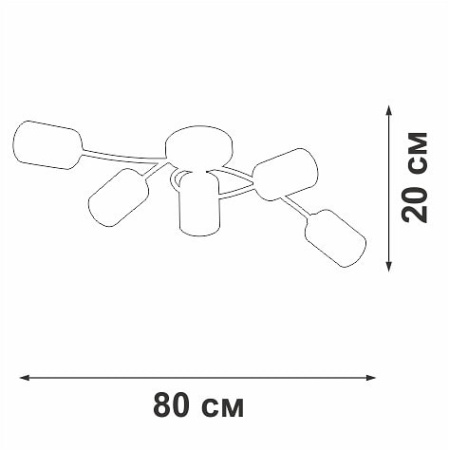 Потолочная люстра Vitaluce V2048 V2048-7/5PL