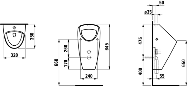 Писсуар Laufen INO 8.4206.2.000.000.1